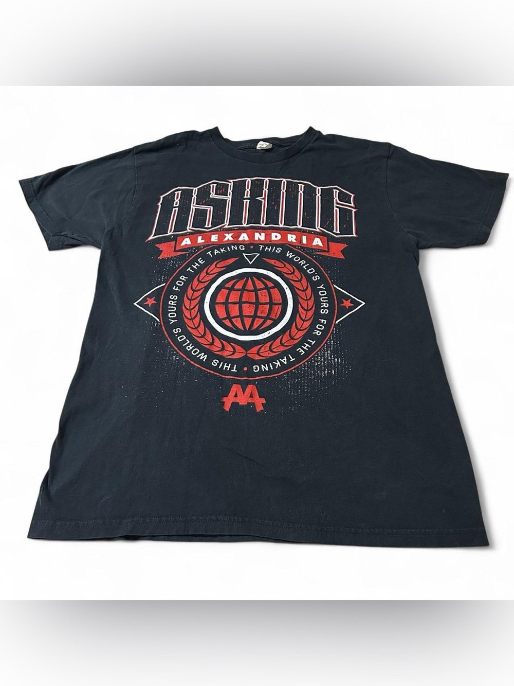 Vintage Y2K Asking Alexandria Metalcore Emo Goth Band Shirt XL (Fits Smaller)